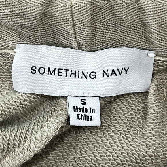 Something Navy Taupe Washout Cotton Terry Sweatpants size S - Picture 3 of 10